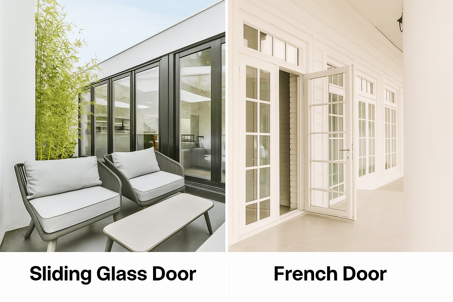 Sliding Glass Doors vs. French Doors